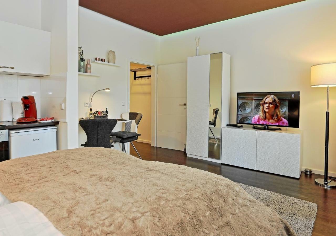 Design Apartment nähe Düsseldorf Krefeld Buitenkant foto